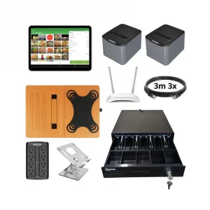 Sistema para restaurante con impresora de caja y cocina
